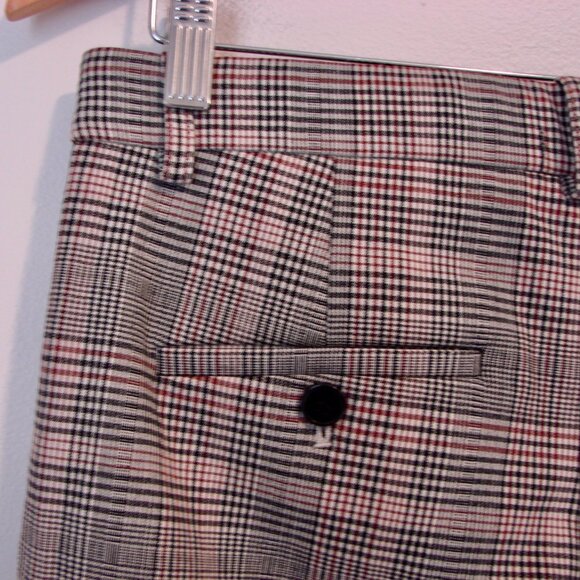 Theory Treeca 2 Glen Plaid Wool Pant Trousers Deco Portland Ankle Stretch  4 - Picture 15 of 16